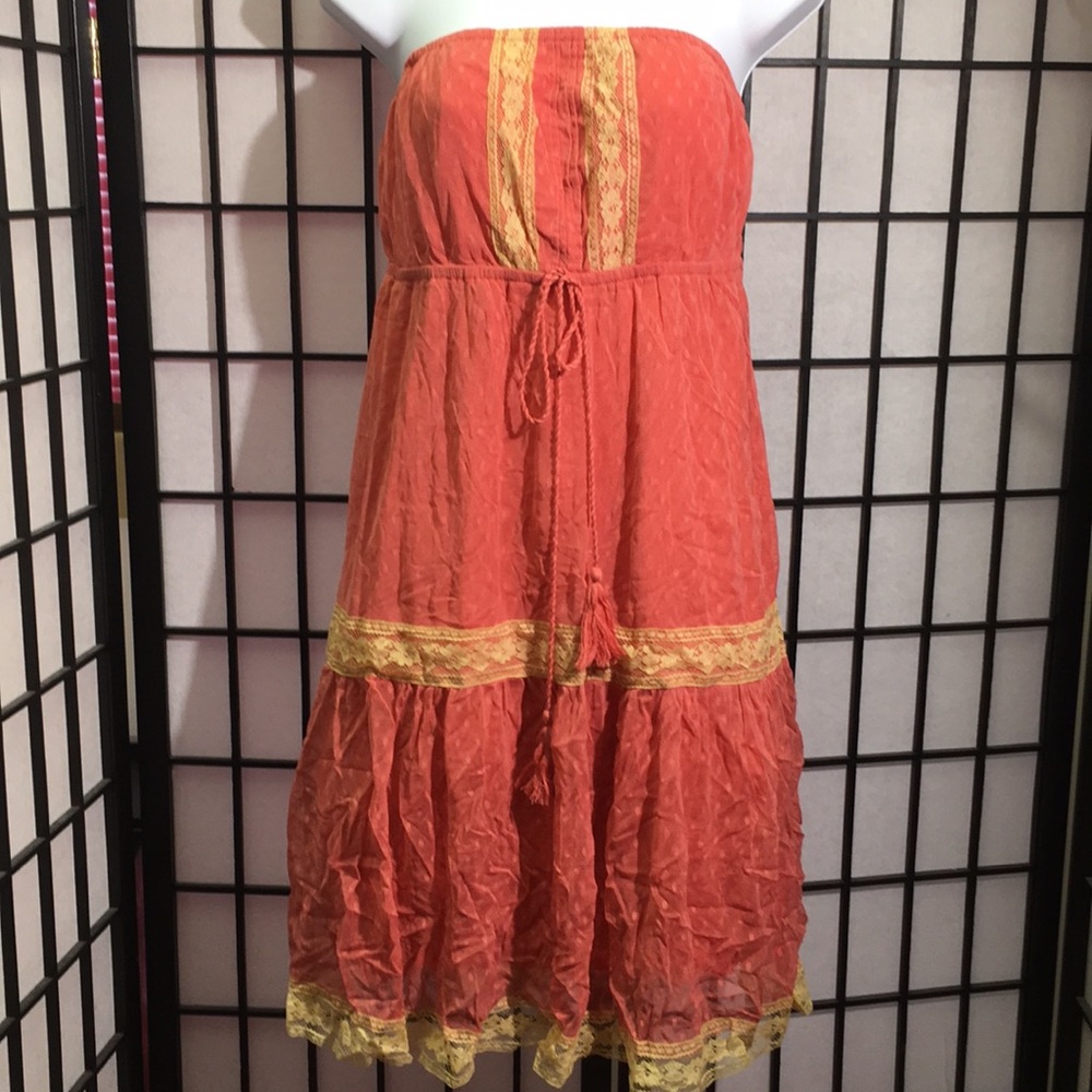 Runway Couture Strapless Dress Size L